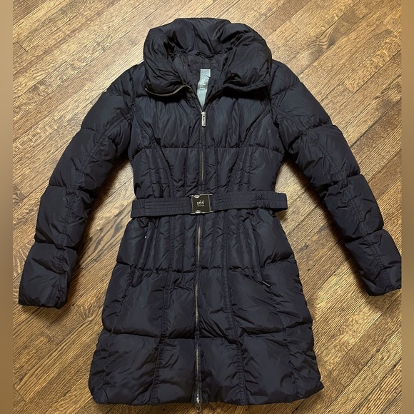 Add Belted Winter Coat with silver hardware - Picture 1 of 8